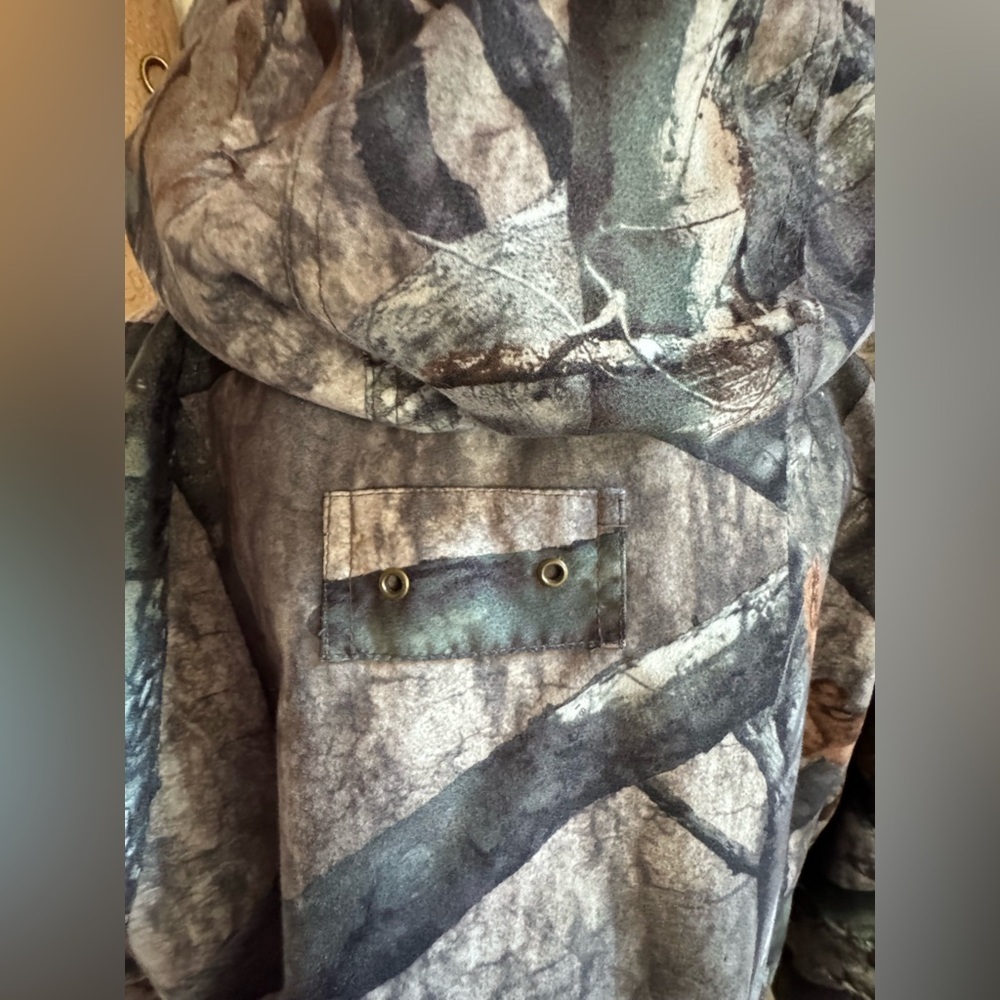 **Gamehide/Mossy Oak Break-Up Lined Camouflage Hunting Jacket Boy's Size L” - Picture 4 of 13